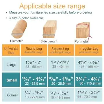 32pcs Chair Leg Floor Protectors,Bar stools Leg Protectors Caps,Dining Room Table Chair Leg Protecto...