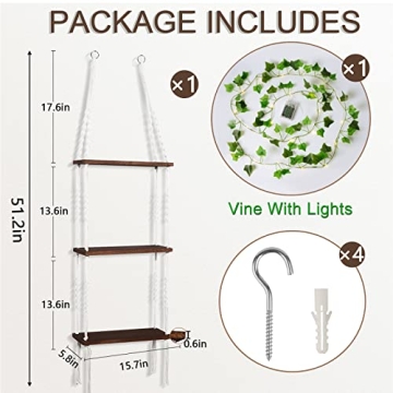 Discover the Stylish JERESER Hanging Wall Shelf Today!