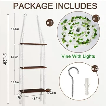 Discover the Stylish JERESER Hanging Wall Shelf Today!