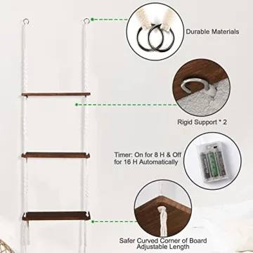 Discover the Stylish JERESER Hanging Wall Shelf Today!