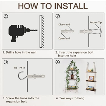 Discover the Stylish JERESER Hanging Wall Shelf Today!