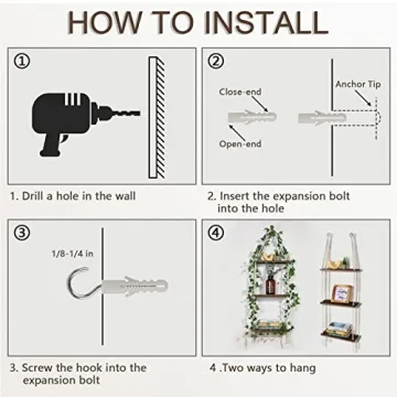 Discover the Stylish JERESER Hanging Wall Shelf Today!