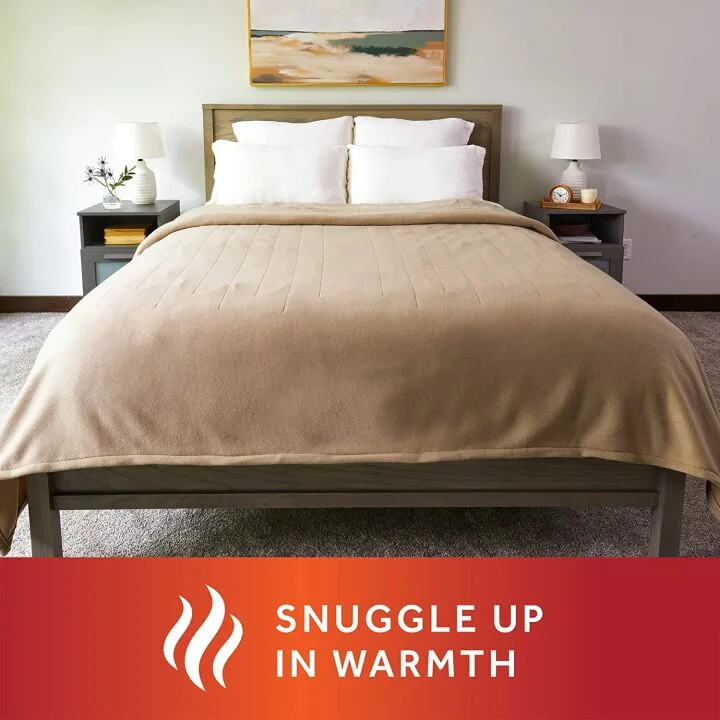 Sunbeam Royal Ultra Mushroom Heated Blanket - King Size