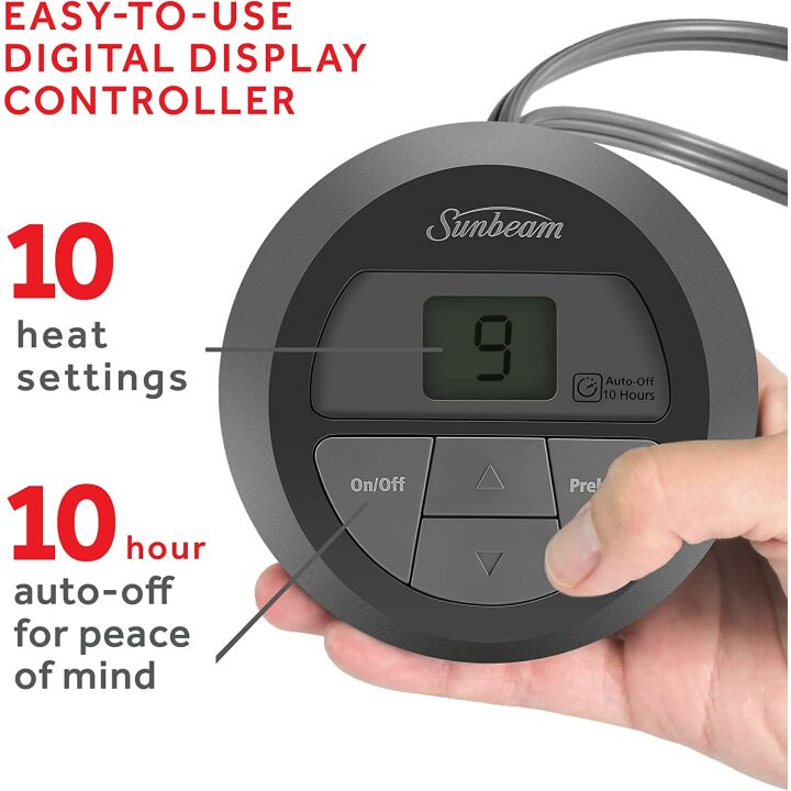 Sunbeam Royal Ultra Mushroom Heated Blanket - King Size