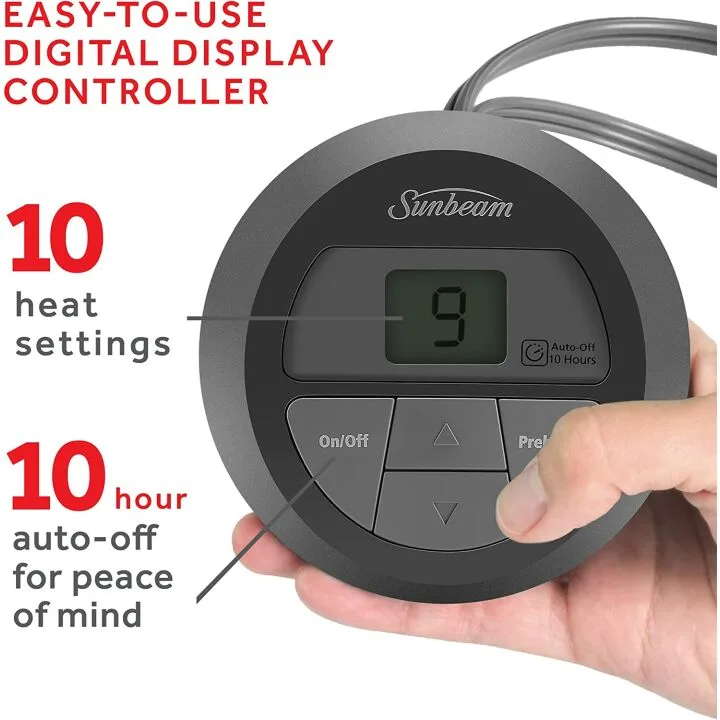 Sunbeam Royal Ultra Mushroom Heated Blanket - King Size