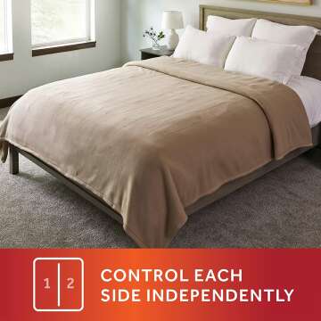 Sunbeam Royal Ultra Mushroom Heated Blanket - King Size