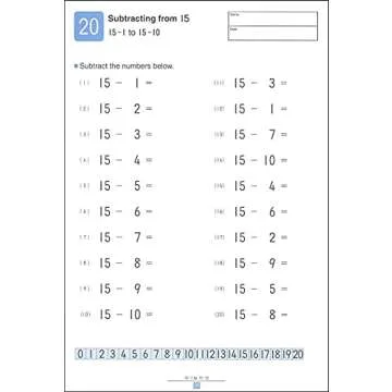 My Book of Subtraction Kumon Workbook for Kids