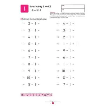 My Book of Subtraction Kumon Workbook for Kids