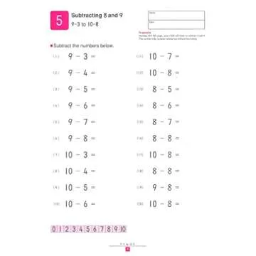My Book of Subtraction Kumon Workbook for Kids
