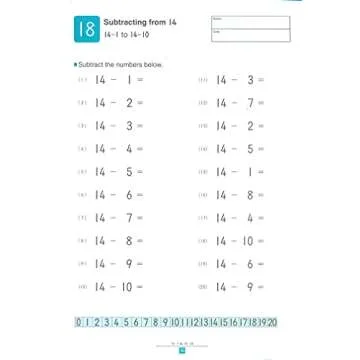 My Book of Subtraction Kumon Workbook for Kids