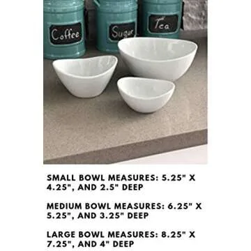 Elegant 3 Tier Serving Bowl Set for Any Occasion