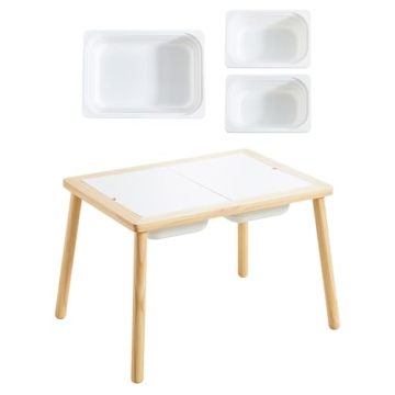 Beright Kids Table Sensory Play Table with Storage Bins