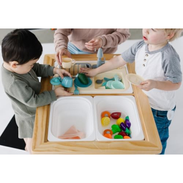 Beright Kids Table Sensory Play Table with Storage Bins