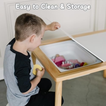Beright Kids Table Sensory Play Table with Storage Bins