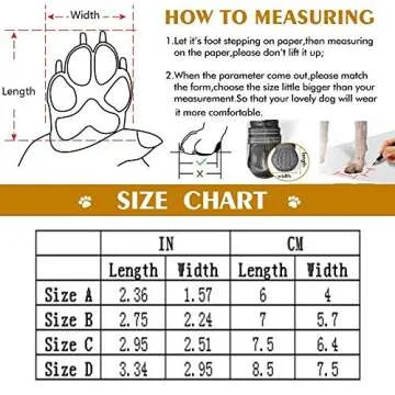 ZXM 4Pcs Dog Boots Waterproof Shoes with Reflective Velcro Rugged Anti-Slip Sole and Skid-Proof for Medium to Large Dogs Paw Protection