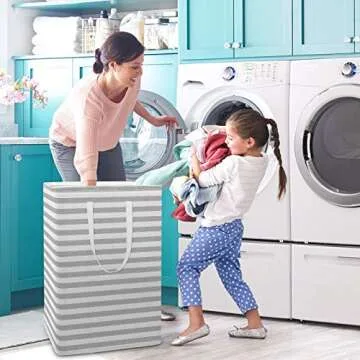 Stylish WISELIFE Laundry Hampers - Collapsible & Waterproof