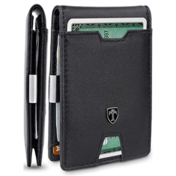 TRAVANDO Austin Slim Wallet with RFID & Money Clip