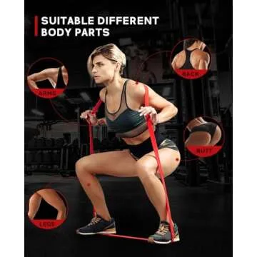 Pull Up Assistance Bands, Pull Up Bands, Resistance Bands, Natural Latex Workout Bands, Exercise Bands, Resistance Band Set for Working Out, Muscle Training, Physical Therapy, Shape Body