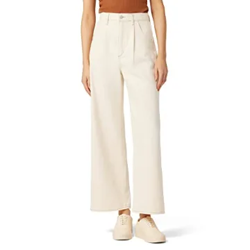 Joe's Jeans Women's Pleated High-Waisted Wide-Leg Jeans: Comfort & Style