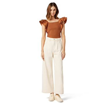 Stylish Joe's Women's Pleated Wide Leg Jeans - Comfort & Elegance