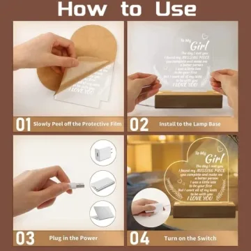 Romantic Night Light Gift for Girlfriend