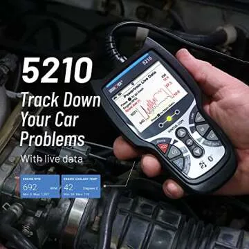 INNOVA 5210 OBD2 Scanner - Read/Erase ABS/Engine Codes, OBD2 Live Data, Oil Reset, Battery/Alt Test ...