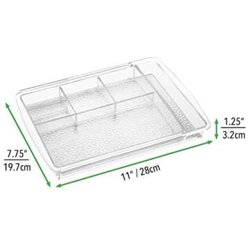 mDesign Expandable Makeup Organizer for All Your Essentials