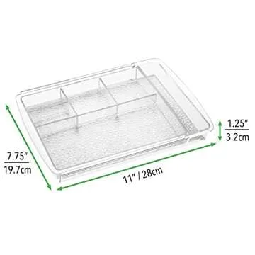 mDesign Expandable Makeup Organizer for All Your Essentials