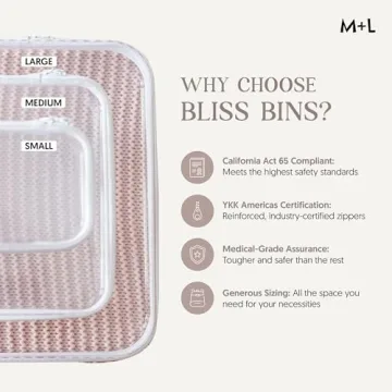 Bliss Bins - Chic Clear Storage Organizers for Every Need