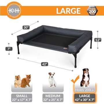 K&H Outdoor Dog Bed for Large Breeds and Comfort