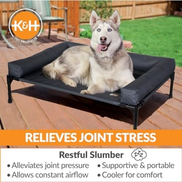 K&H Outdoor Dog Bed for Large Breeds and Comfort
