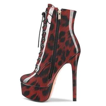 Aachcol Women Ankle Boots - Stylish Platform Stiletto