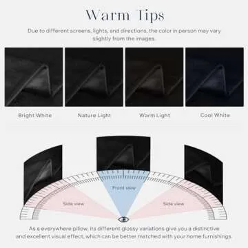 Phantoscope Pack of 2 Velvet Decorative Throw Pillow Covers Soft Solid Square Cushion Case for Couch Black 24 x 24 inches 60 x 60 cm