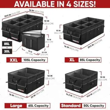 FORTEM Trunk Organizer for Ultimate Car Organization