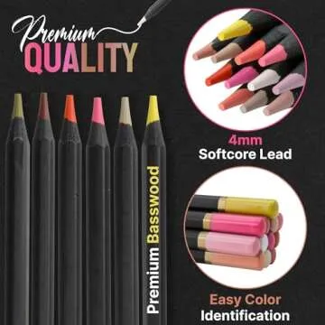 Black Widow Skin Tone Colored Pencils for Portrait Artists