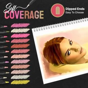 Black Widow Skin Tone Colored Pencils for Portrait Artists