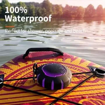 HEYSONG Waterproof Shower Bluetooth Speaker, Durable Portable Speaker with HD Sound, Wireless Outdoor Speaker for Pool, Beach, Kayaking, Great Gift for All Ages