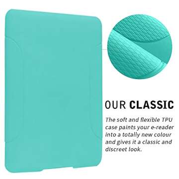 Amazon 11th Generation 6.8" Kindle Paperwhite Cover - Slim Fit TPU Gel Protective Case Cover for 2021 All-New Kindle Paperwhite5 (Green)