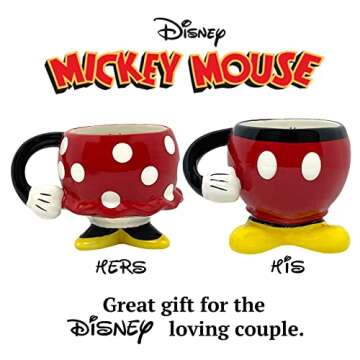 Disney Mickey Mouse Red Drinking Mug with Arm