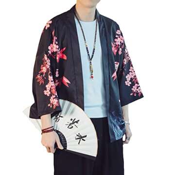 Stylish PRIJOUHE Lightweight Kimono Jacket for Summer