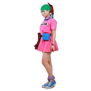 miccostumes Women's Pink Anime Cosplay Dress with Accessories