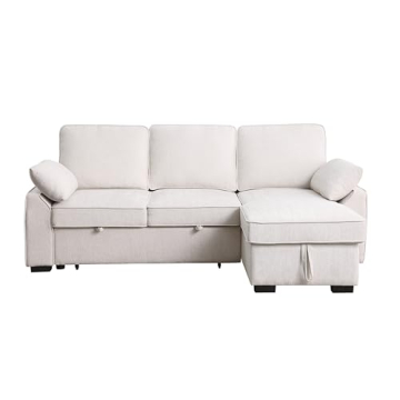 Versatile L-Shaped Sleeper Sofa with USB Ports