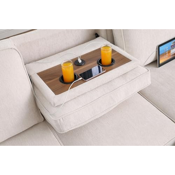 Versatile L-Shaped Sleeper Sofa with USB Ports