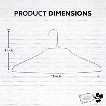 100 Wire Hangers - White Metal Hangers in Bulk - 18 Inch Thin Standard Dry Cleaner Coated Steel