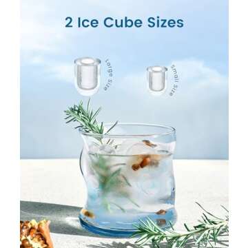 Kndko Portable Ice Maker - 26.5lbs Daily Production