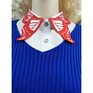 Stylish Detachable Embroidered Fake Collar for Women