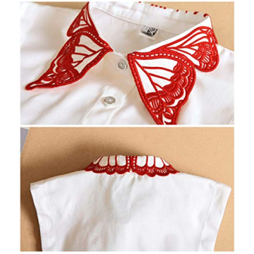 Stylish Detachable Embroidered Fake Collar for Women