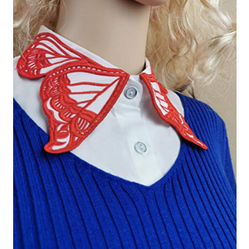 Stylish Detachable Embroidered Fake Collar for Women