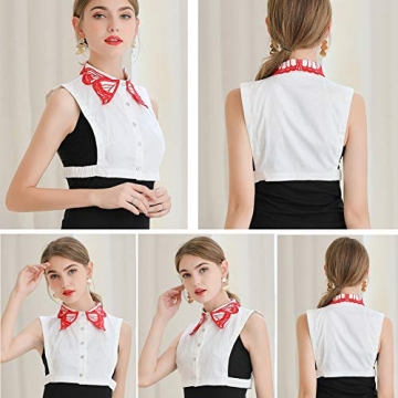 Stylish Detachable Embroidered Fake Collar for Women