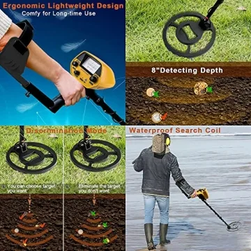 Bounty Hunter Gold Digger Metal Detector - Adjustable & Waterproof